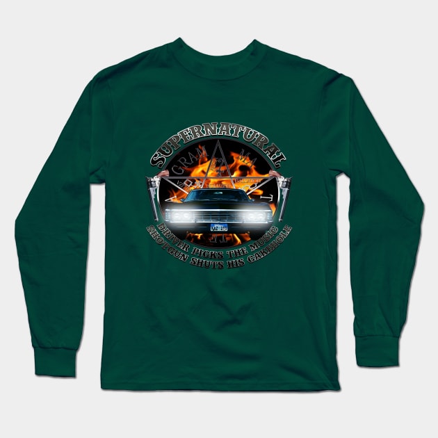 Supernatural Driver Long Sleeve T-Shirt by Ratherkool